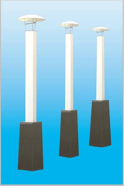 晶牛玉制作的路燈